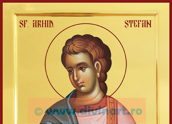 Icoana pictata Sfantul Arhidiacon Stefan -Atelier de icoane Divinart Iasi2