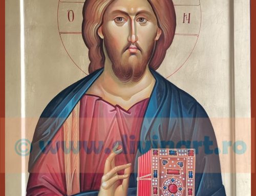 Icoana pictata Iisus Hristos Mantuitorul 70×100 cm